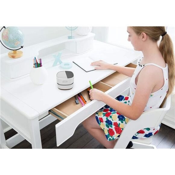 Desktop Vacuum Cleaner, Cordless & 360º Rotatable Design(White) - Picture 5 of 6